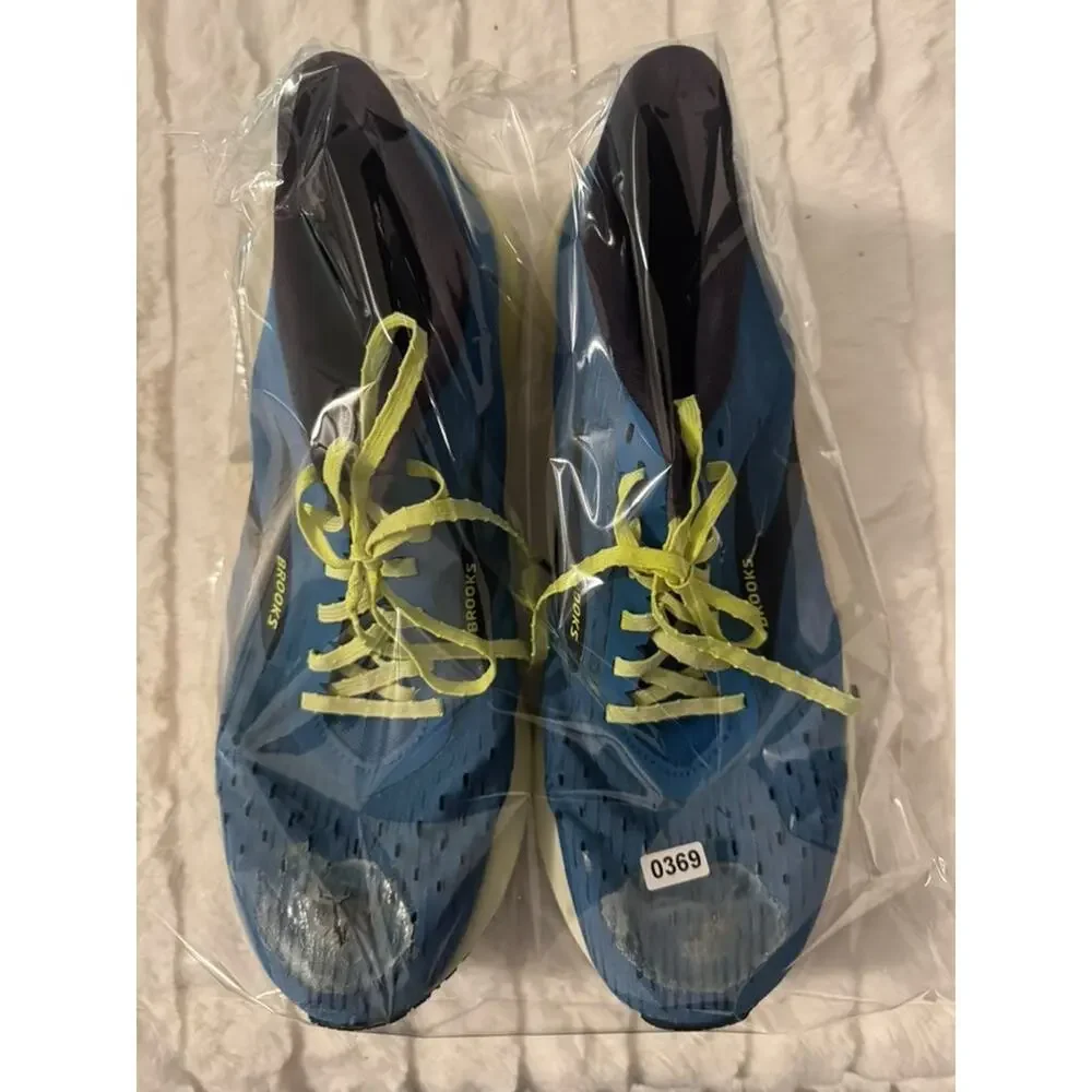 Brooks Hyperion Tempo Mens Running Shoes Yellow Navy Size 11 D 1103391D767